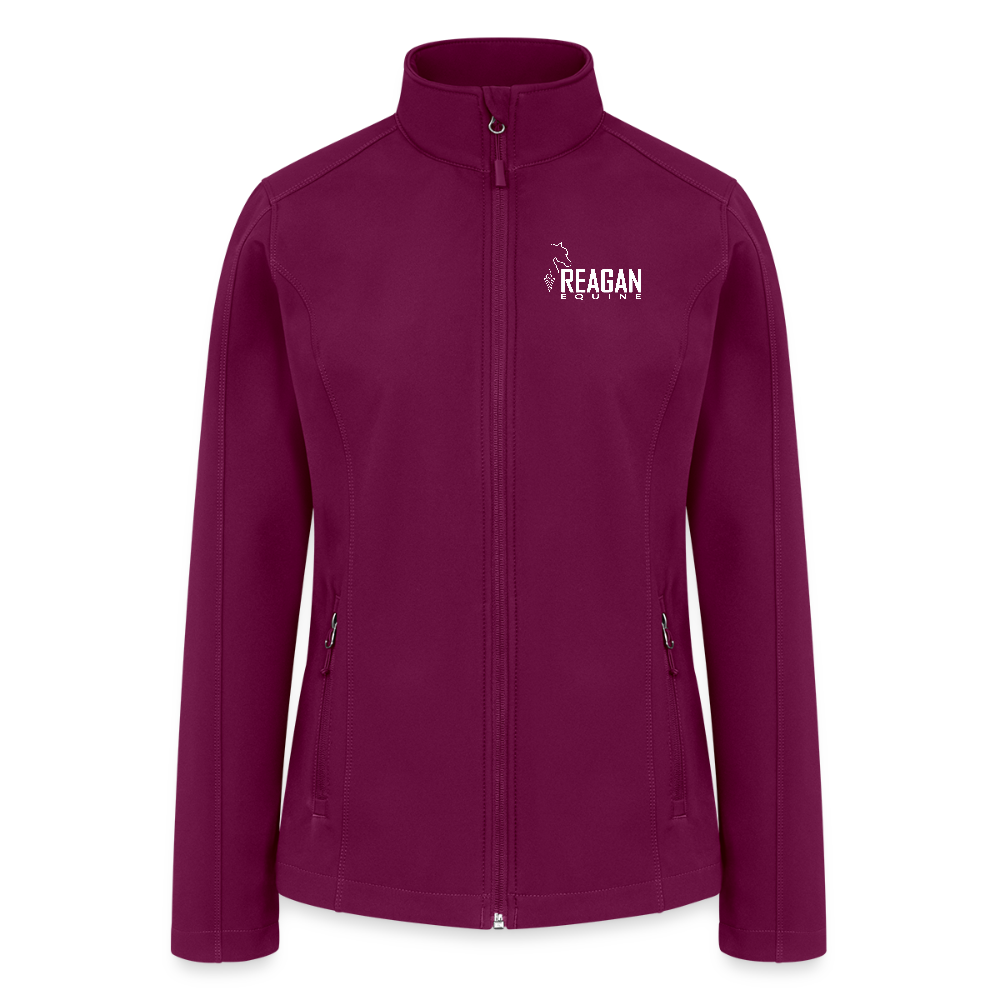 Women’s Soft Shell Jacket - raspberry