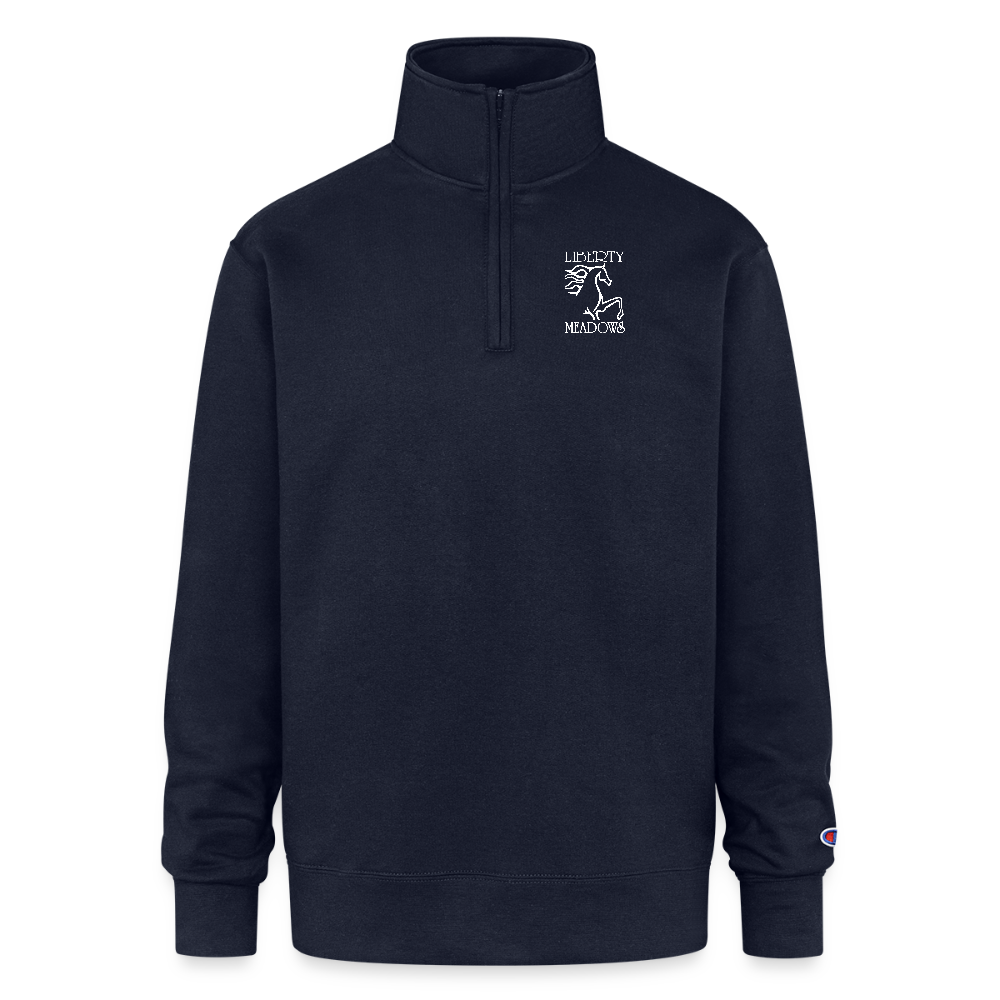 Champion Unisex Quarter Zip Sweatshirt - navy