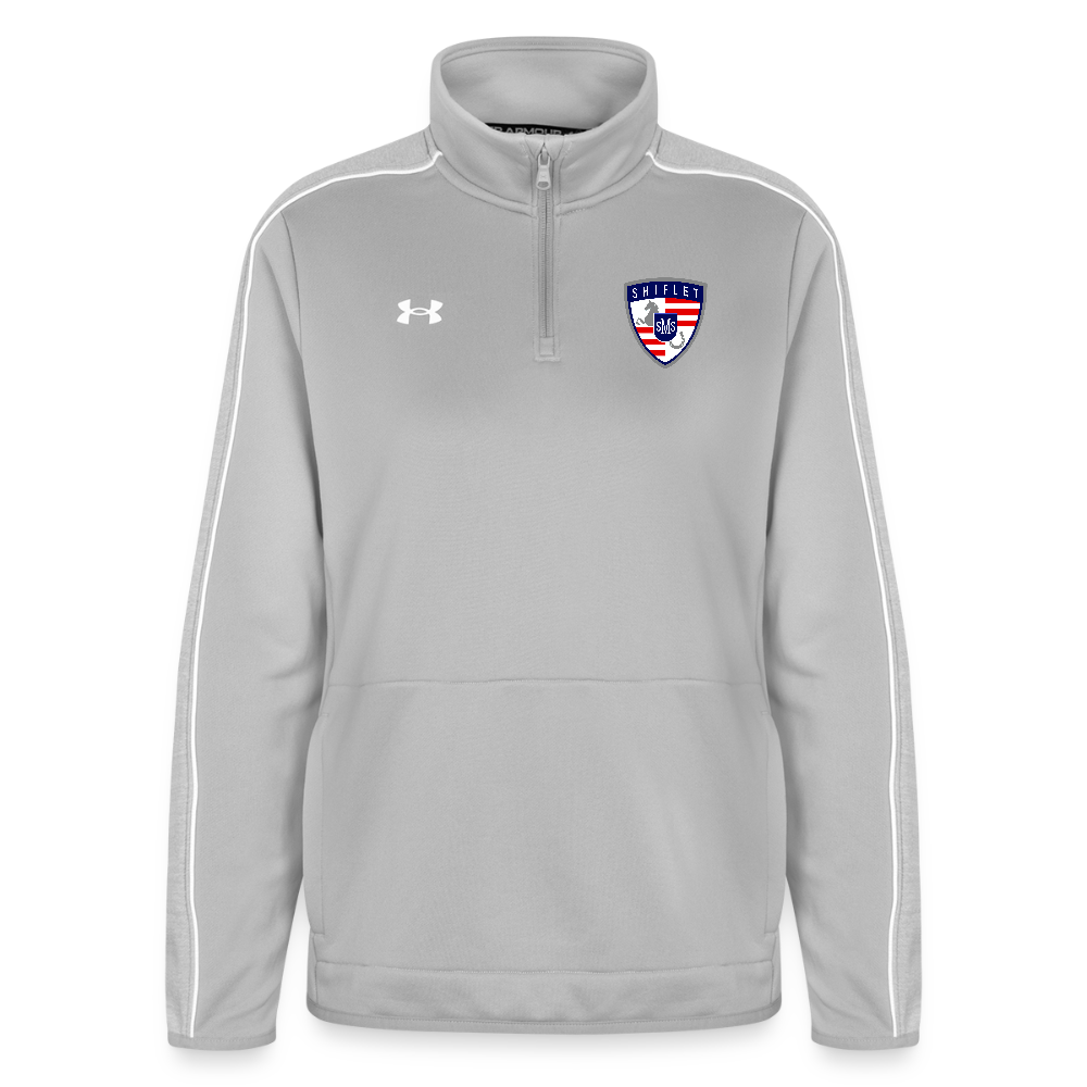 Under Armour Women's Command Quarter Zip 2.0 - light gray