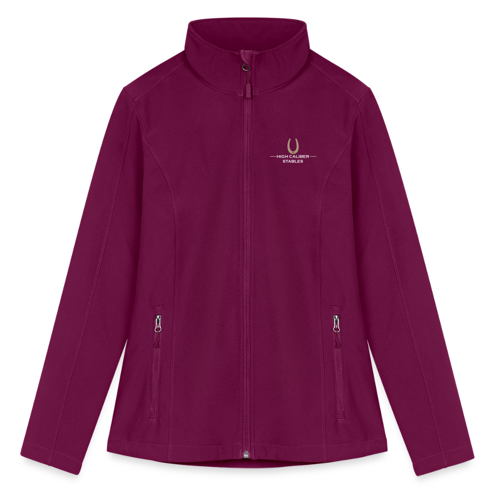 High Caliber Women’s Soft Shell Jacket - raspberry
