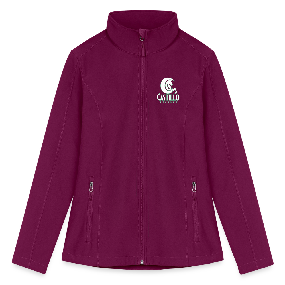 Women’s Soft Shell Jacket - raspberry
