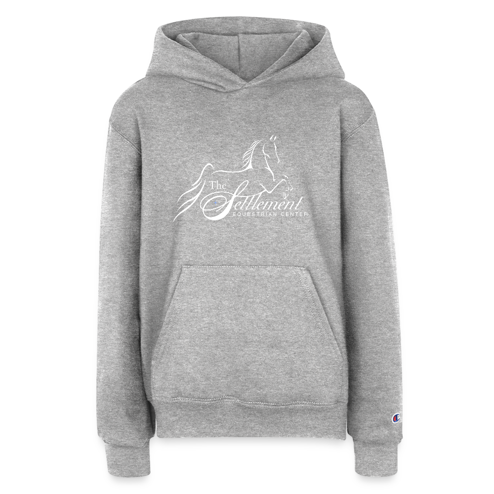 Champion Youth Hoodie - heather grey