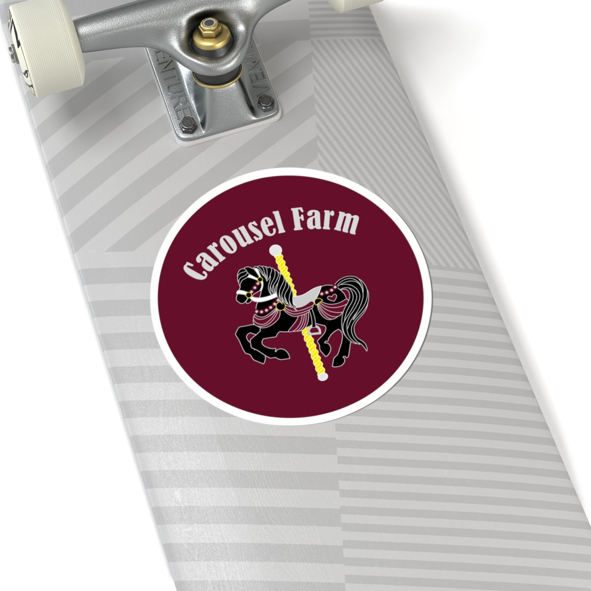 Stickers - 2 sizes, clear or white trim