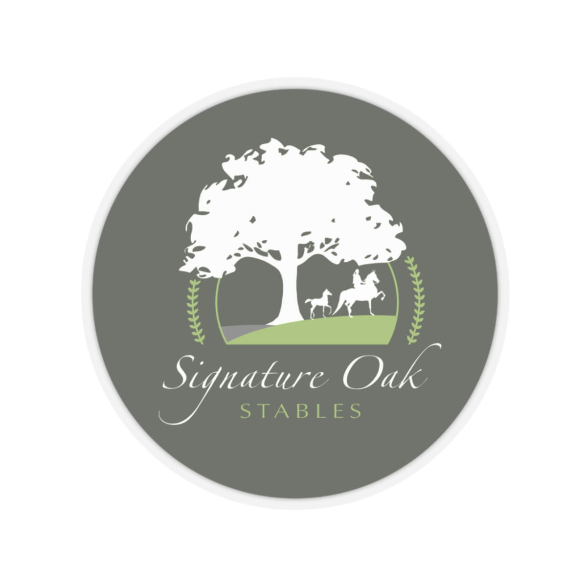 Stickers - 2 sizes, clear or white trim