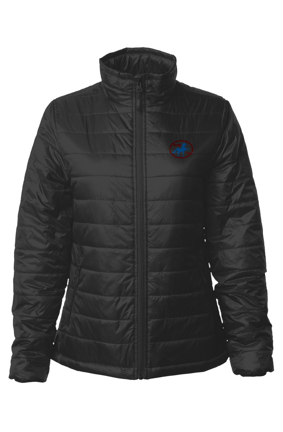 Embroidered Womens Puffer Jacket