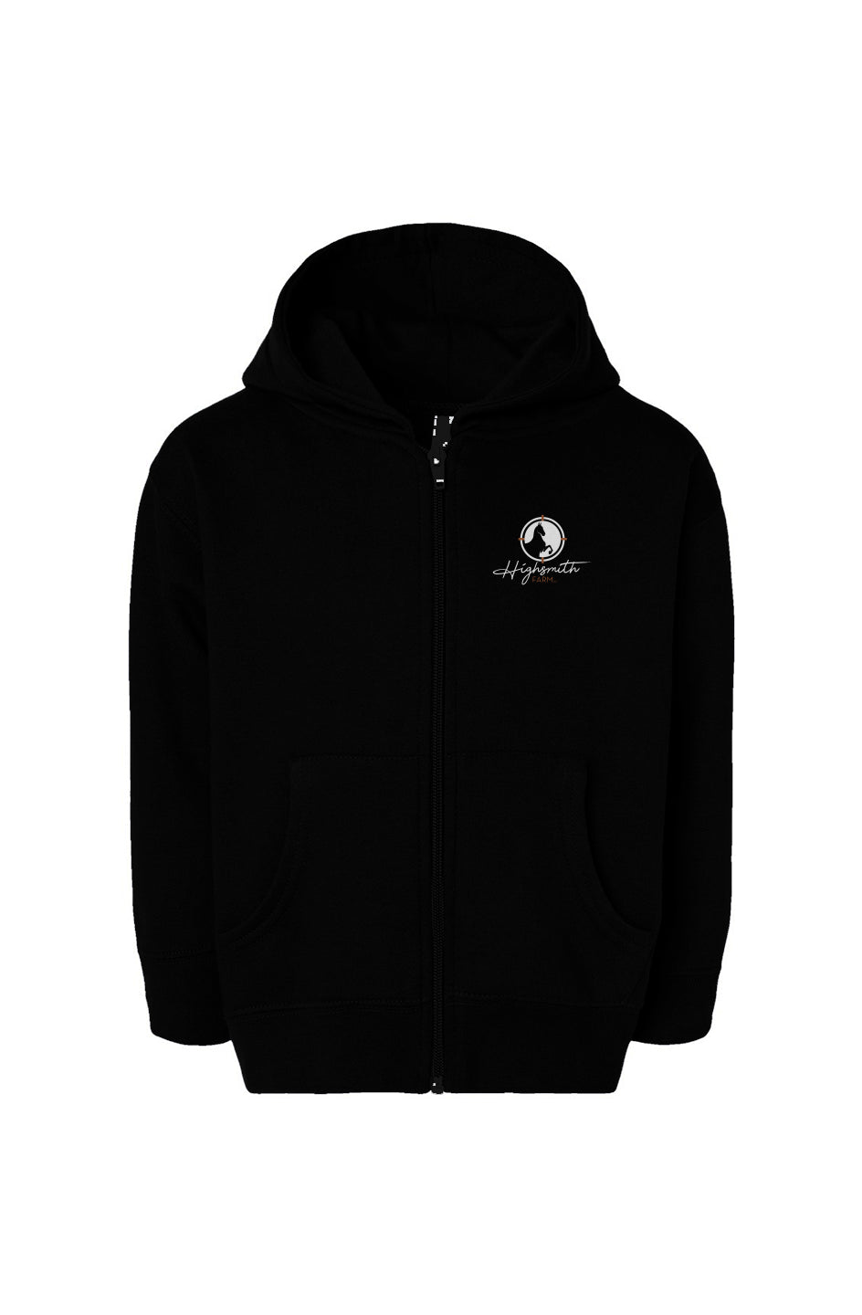 Front and Back Print Toddler Full-Zip Fleece Hoodie