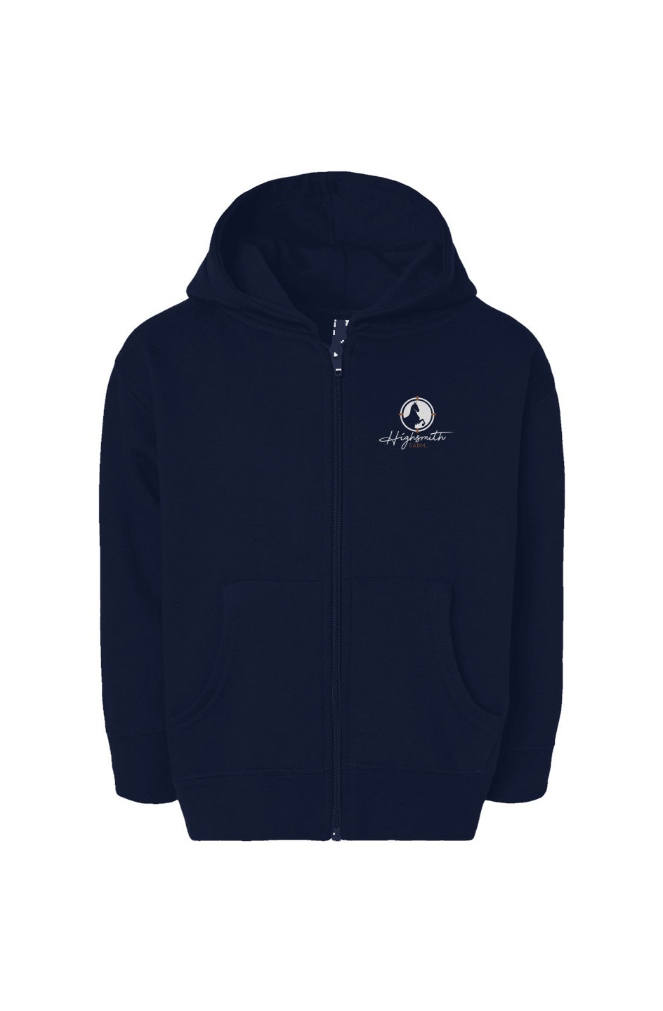 Front and Back Print Toddler Full-Zip Fleece Hoodie