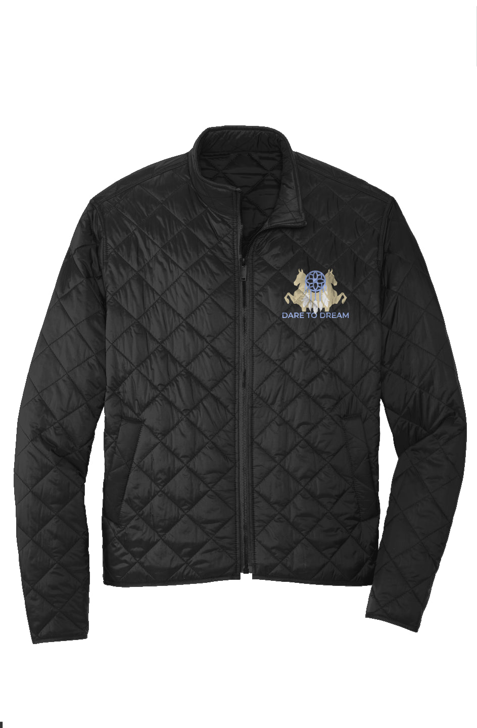 Luxury Quilted Jacket - Embroidered Logo