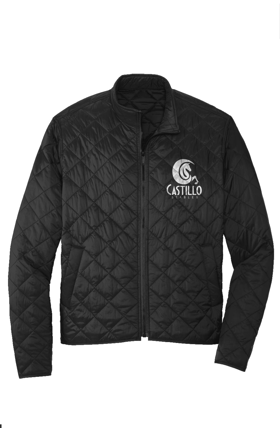 Luxury Quilted Jacket - Embroidered Logo