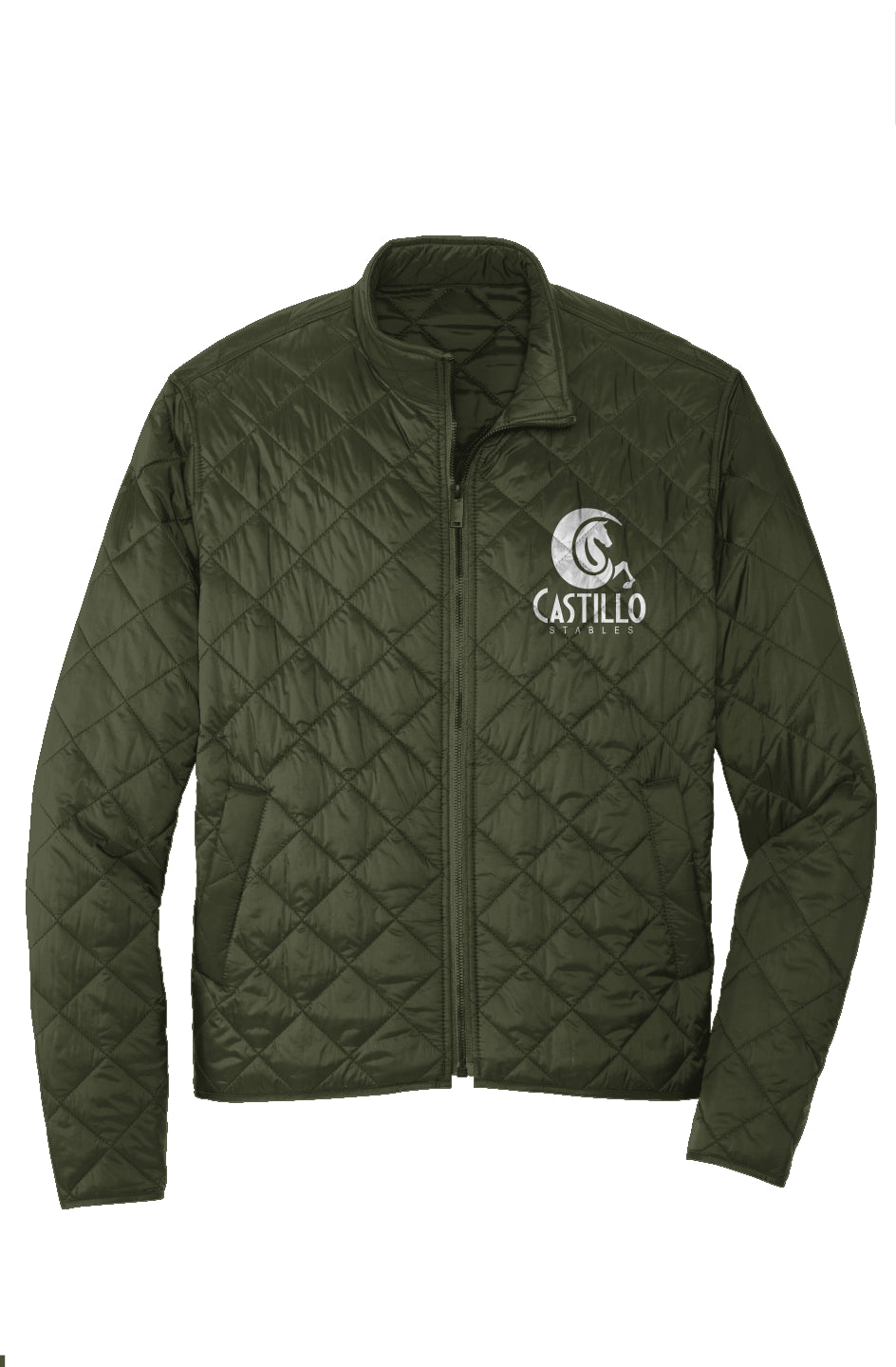 Luxury Quilted Jacket - Embroidered Logo