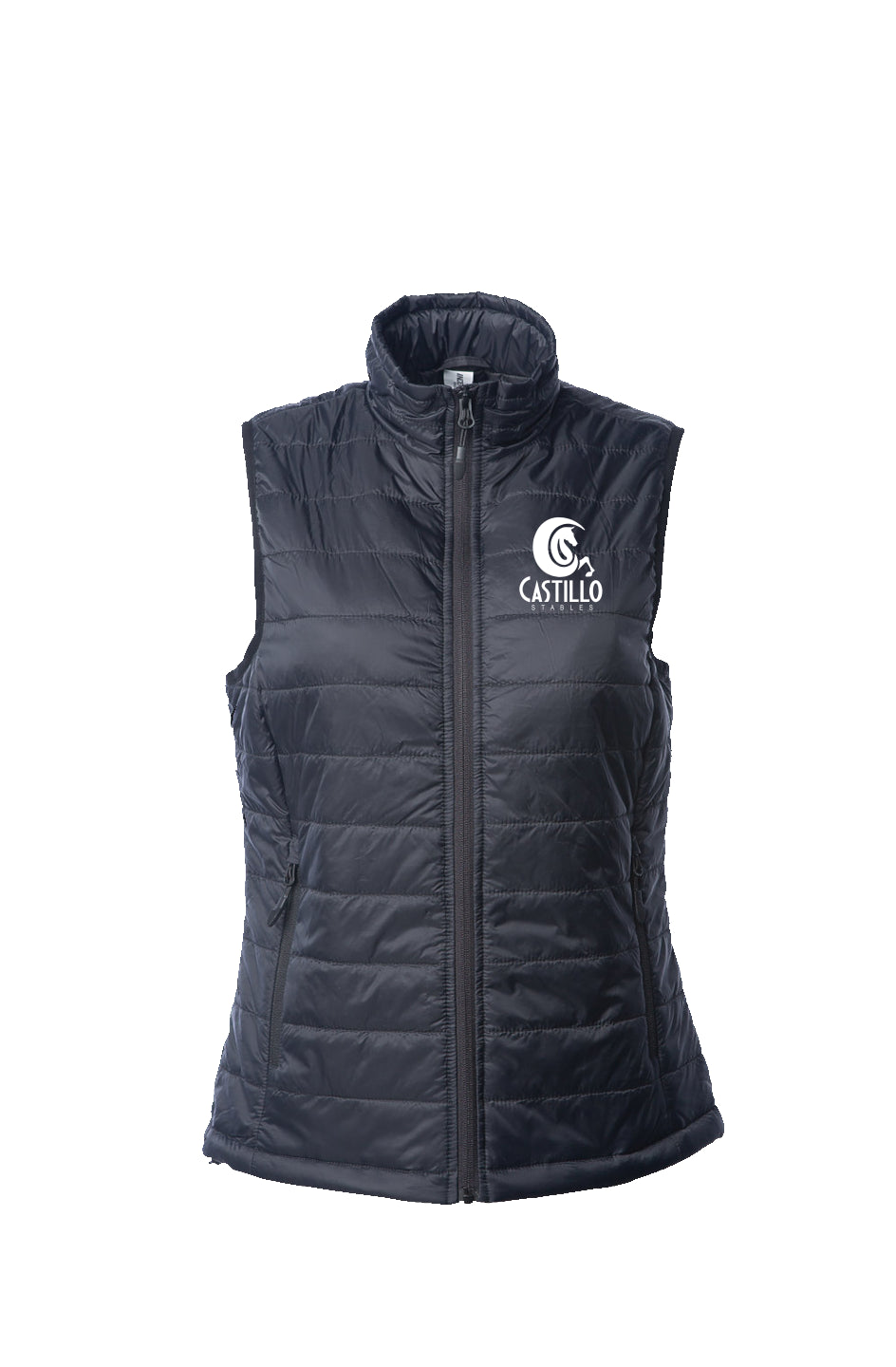Embroidered Womens Puffer Vest