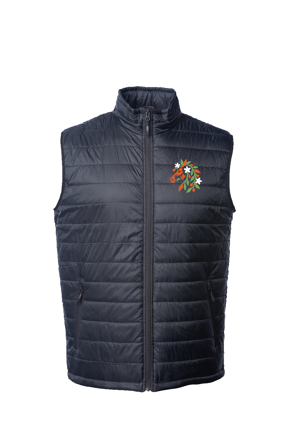 Embroidered Mens Puffer Vest