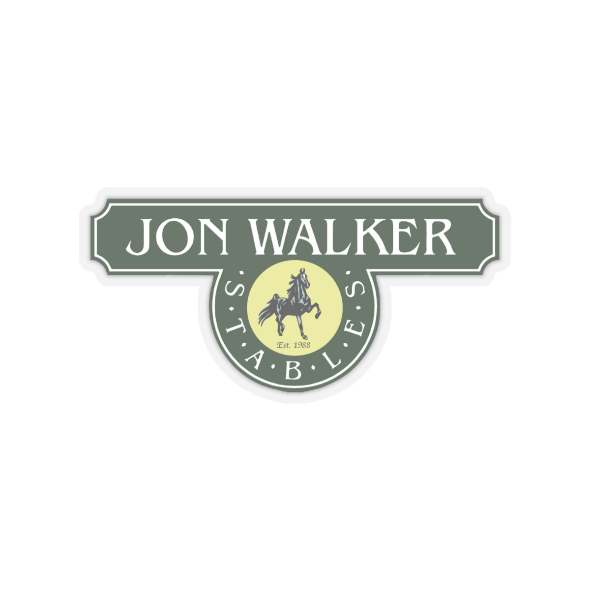 Stickers - 2 sizes, clear or white trim