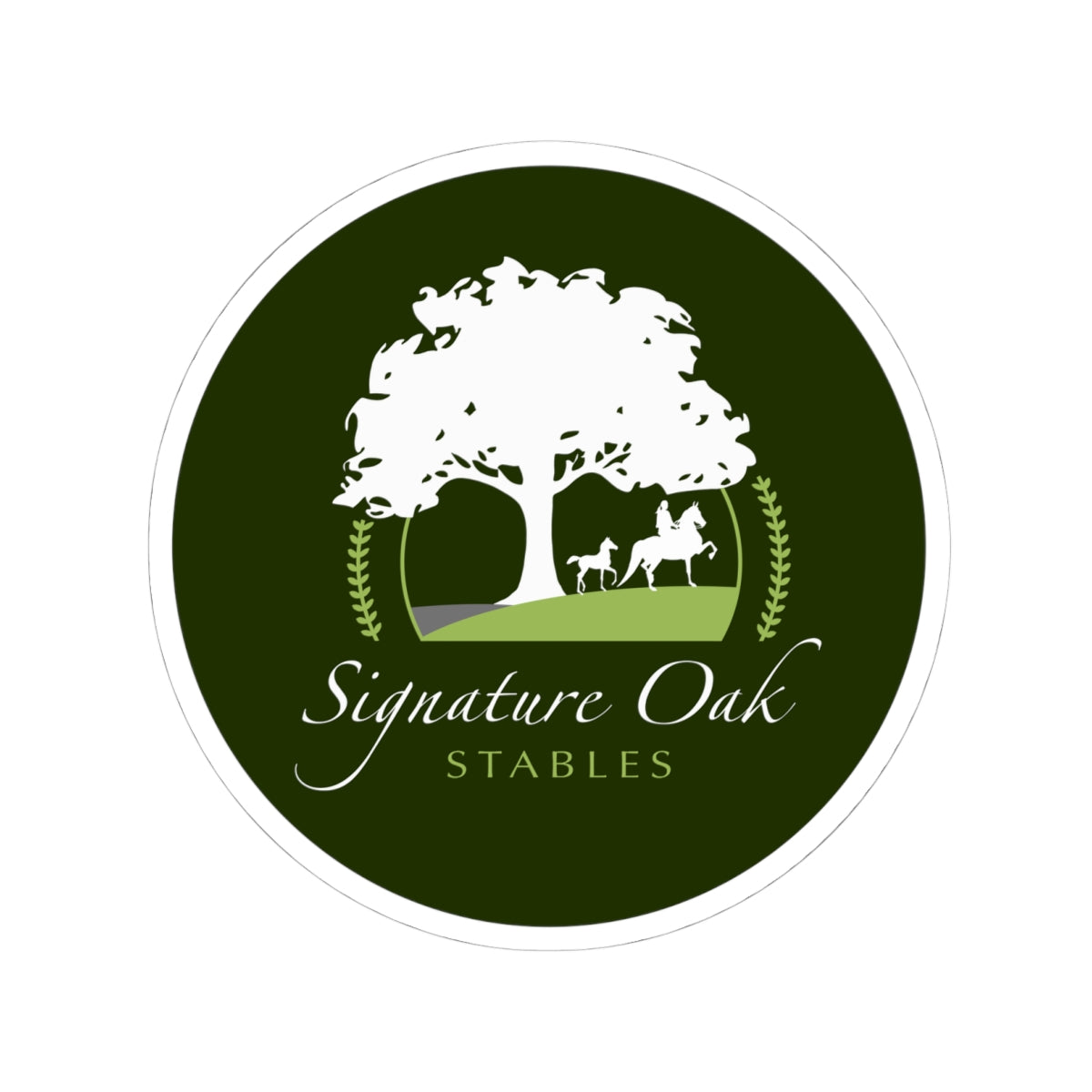 Stickers - 2 sizes, clear or white trim