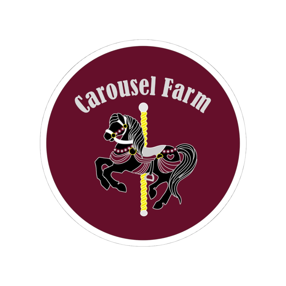 Stickers - 2 sizes, clear or white trim