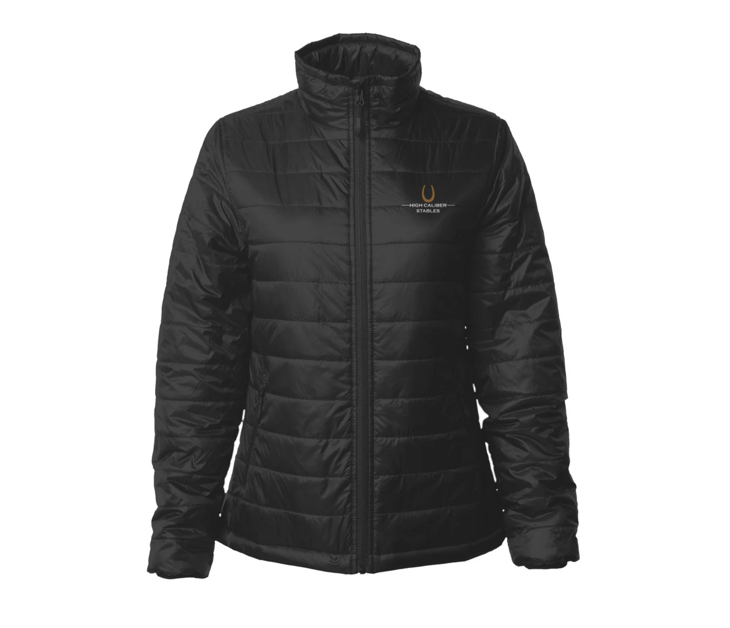 Embroidered Womens Puffer Jacket