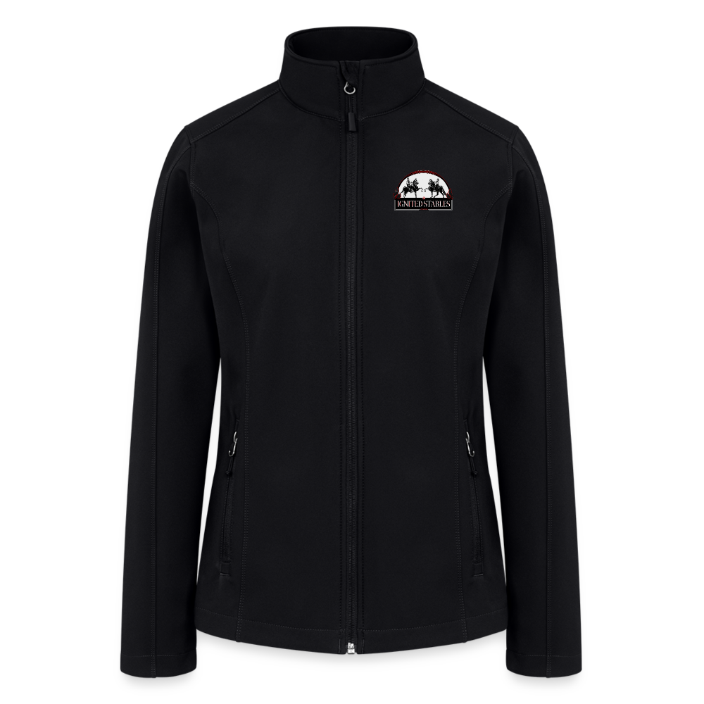 Ignited Stables Women’s Soft Shell Jacket - black