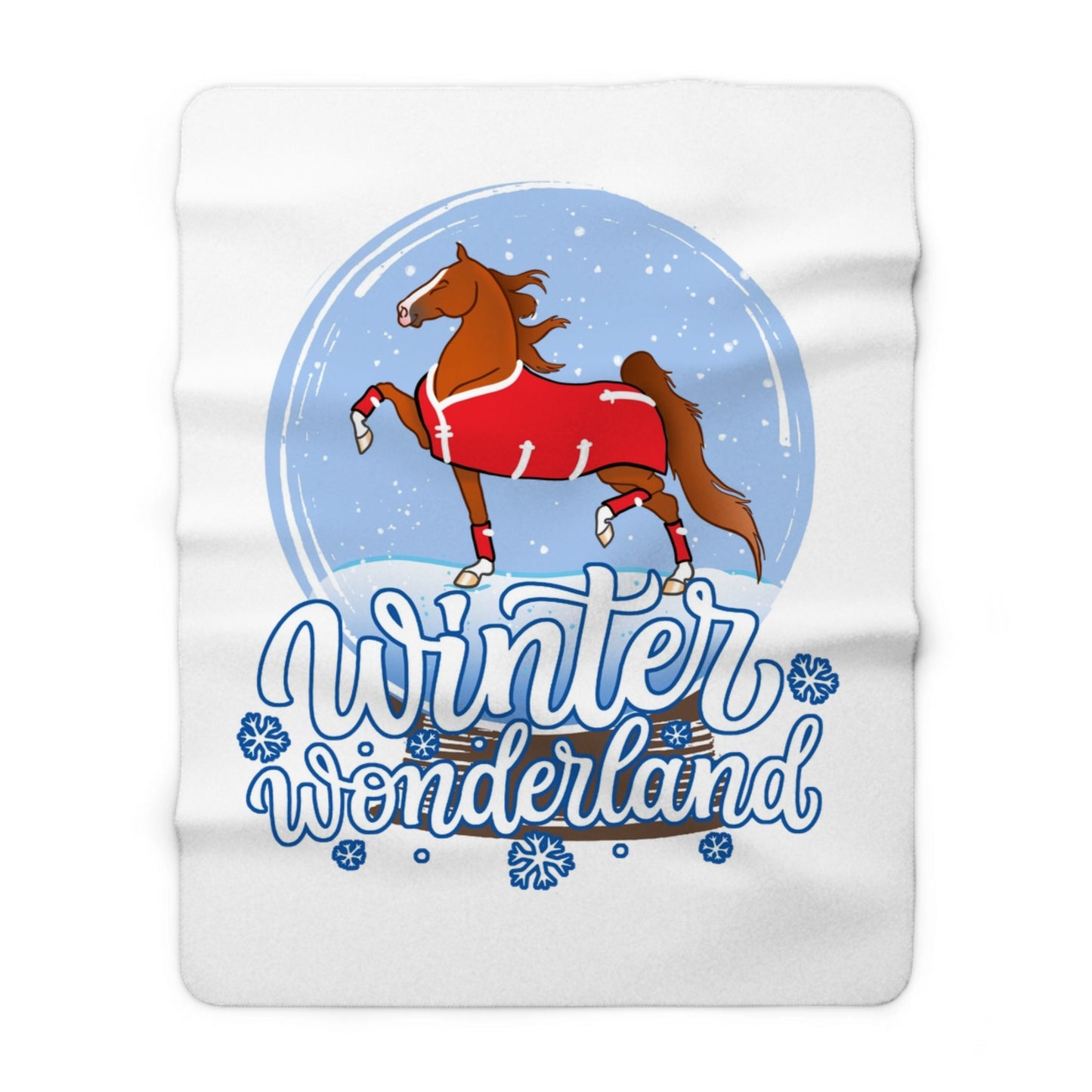 Customizable Horse! Queen Size Sherpa Fleece Blanket