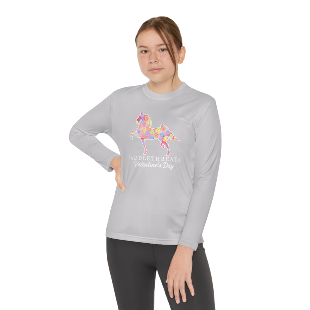 
                  
                    Valentine's Day Youth Long Sleeve Competitor Tee
                  
                