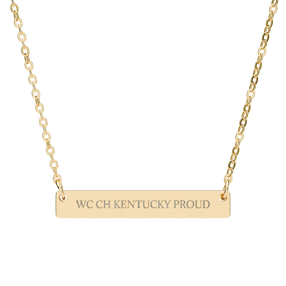 WC CH KENTUCKY PROUD - THE NAMEPLATE NECKLACE