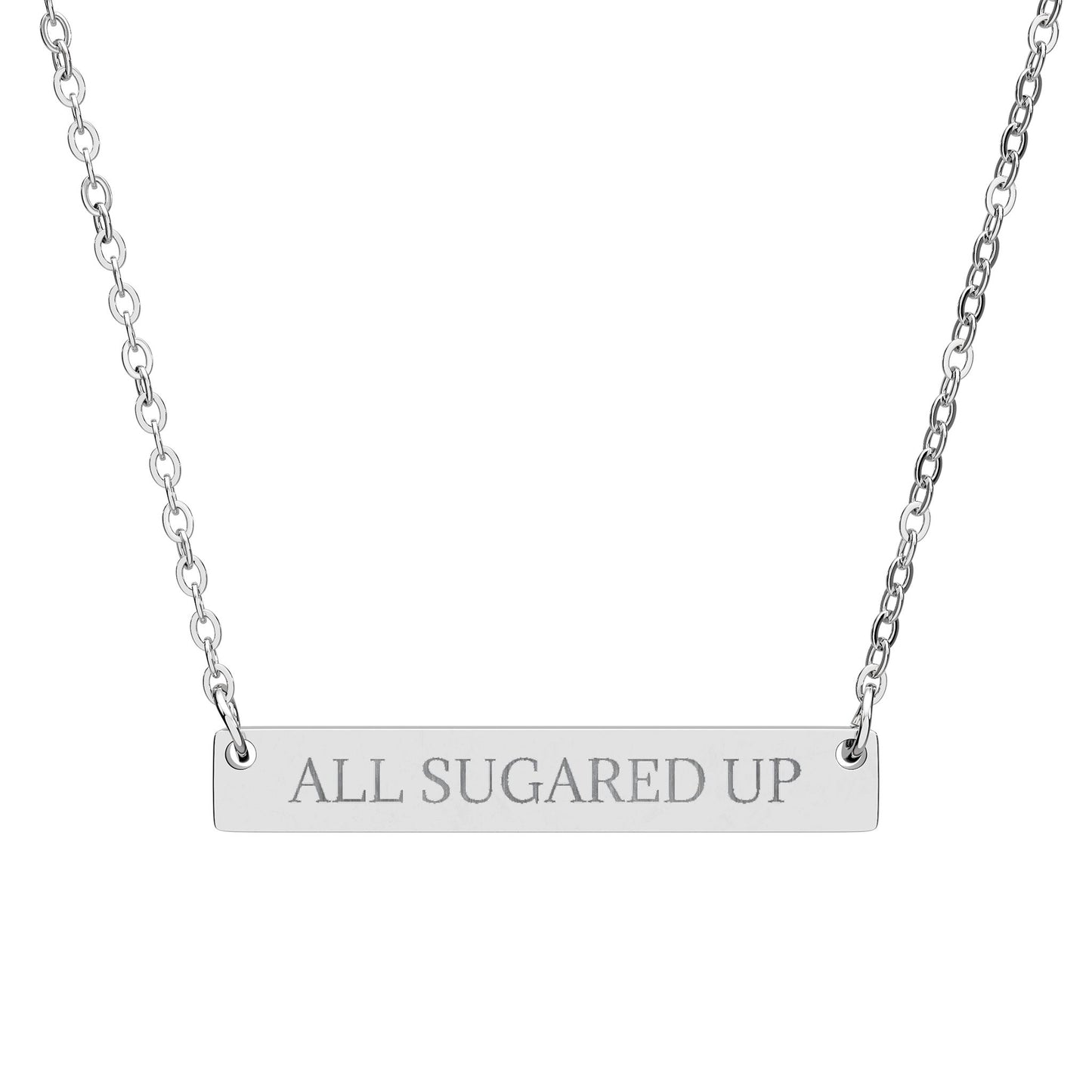 ALL SUGARED UP - THE NAMEPLATE NECKLACE