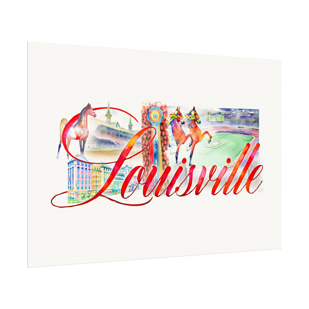 
                  
                    Louisville - Textured Watercolor Matte Print
                  
                