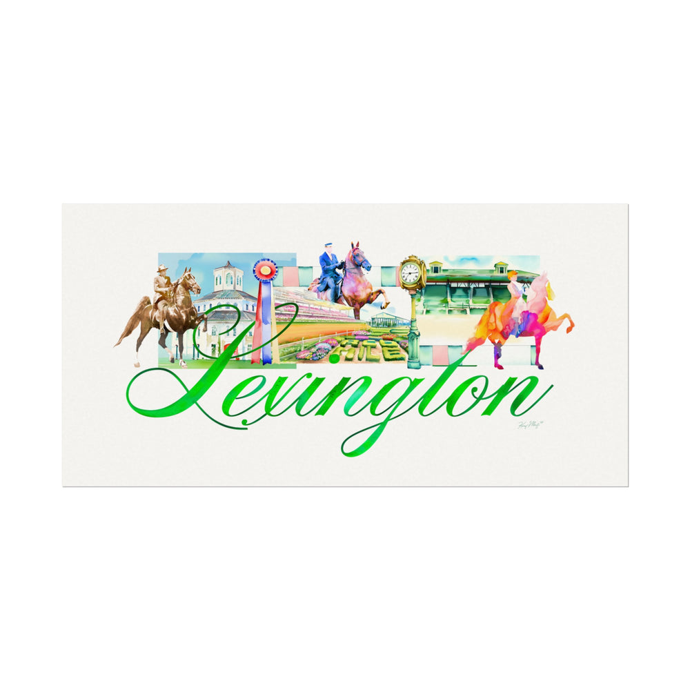 Lexington - Textured Watercolor Matte Print