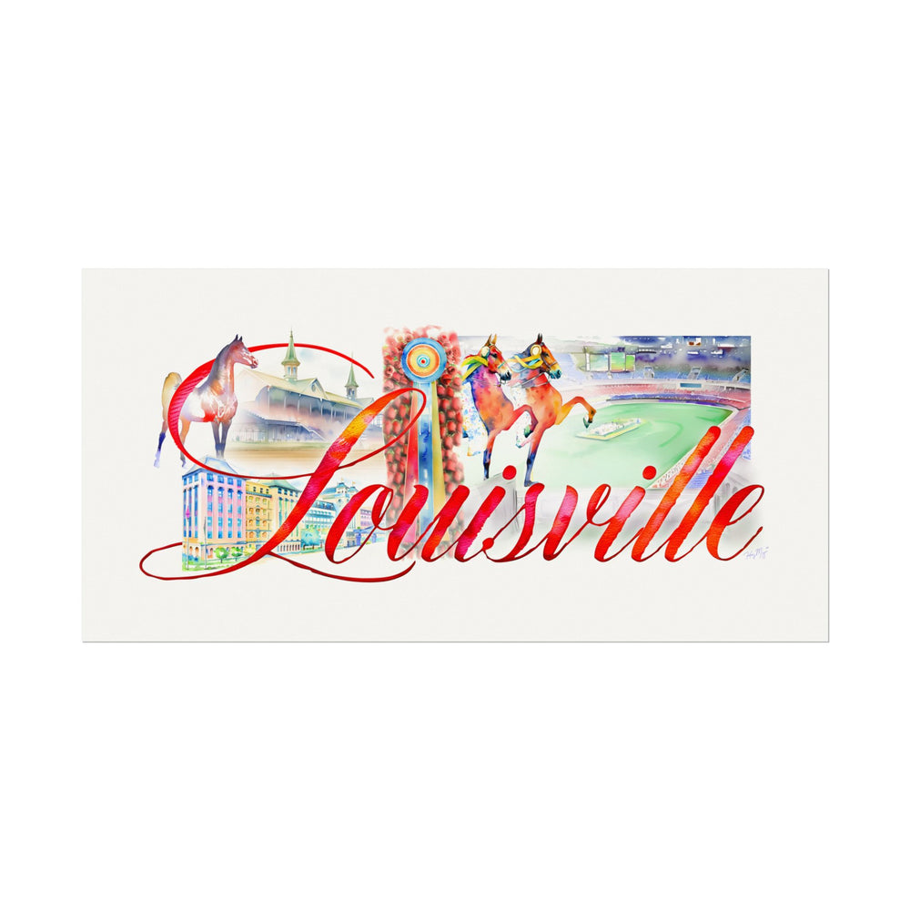 
                  
                    Louisville - Textured Watercolor Matte Print
                  
                