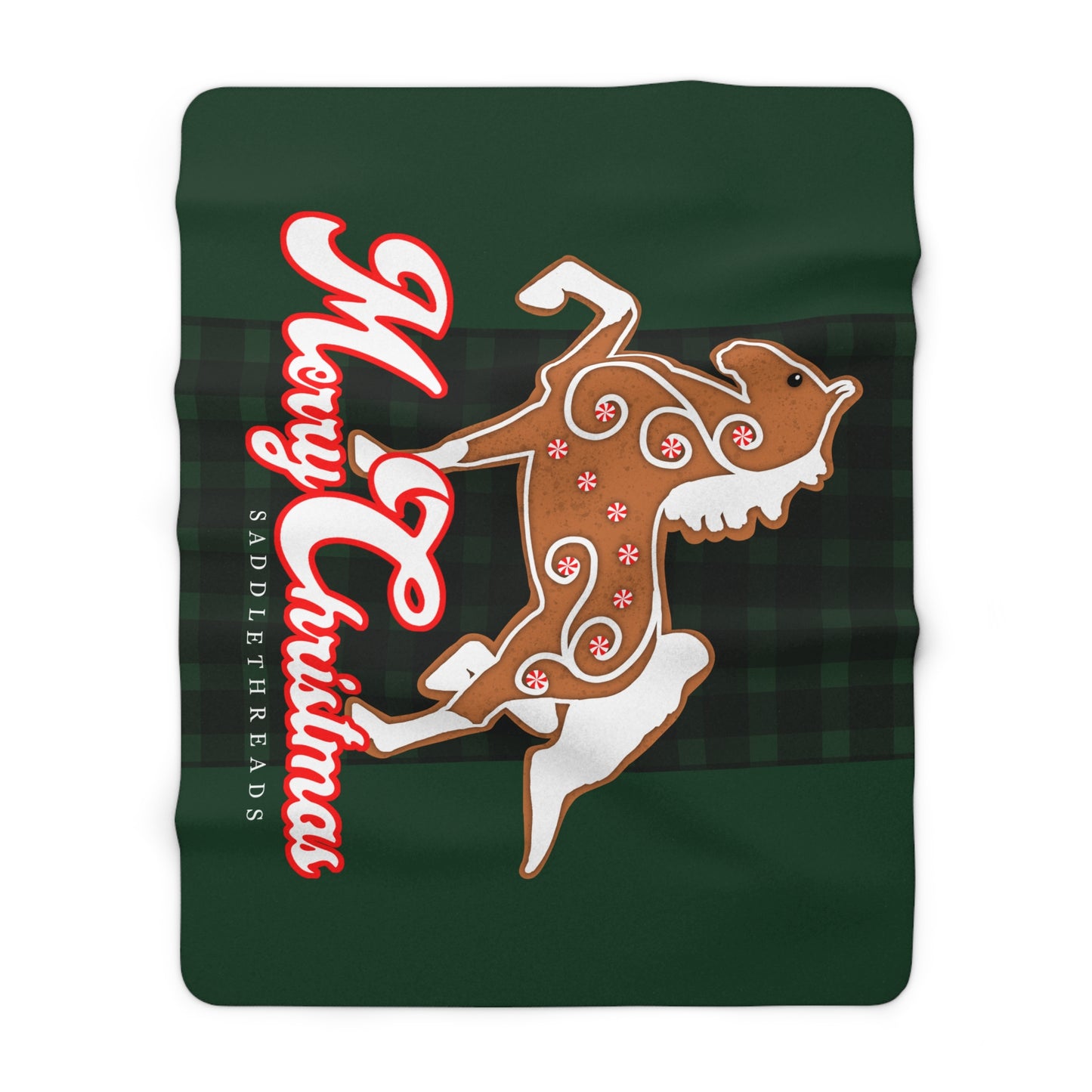 Ginger"bred" - Queen Size Sherpa Fleece Blanket
