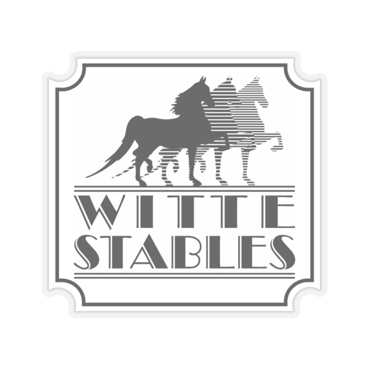 Stickers - 2 sizes, clear or white trim