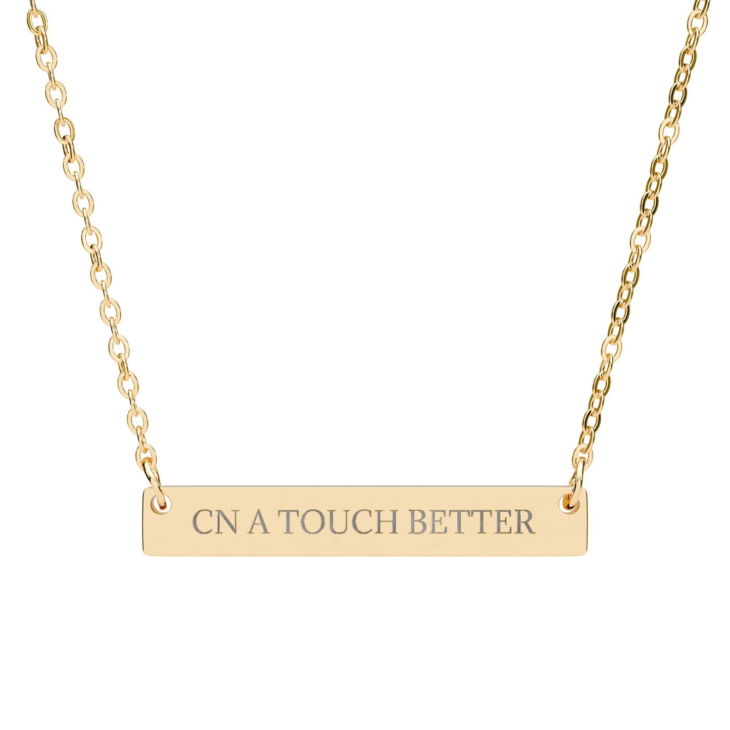 CN A TOUCH BETTER - THE NAMEPLATE NECKLACE