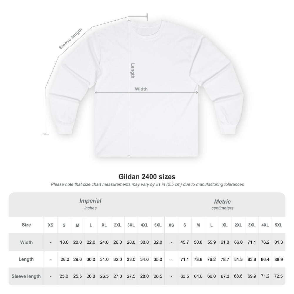
                  
                    100% Cotton Long Sleeve Tee
                  
                