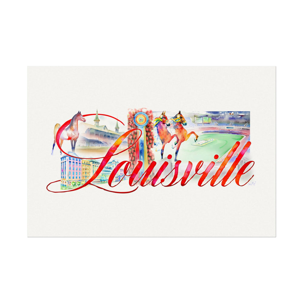 
                  
                    Louisville - Textured Watercolor Matte Print
                  
                