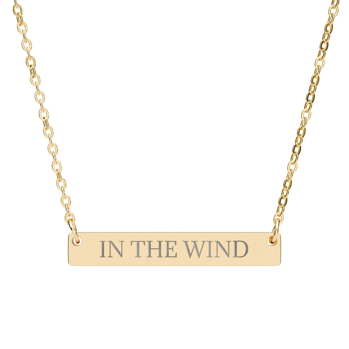 IN THE WIND - THE NAMEPLATE NECKLACE