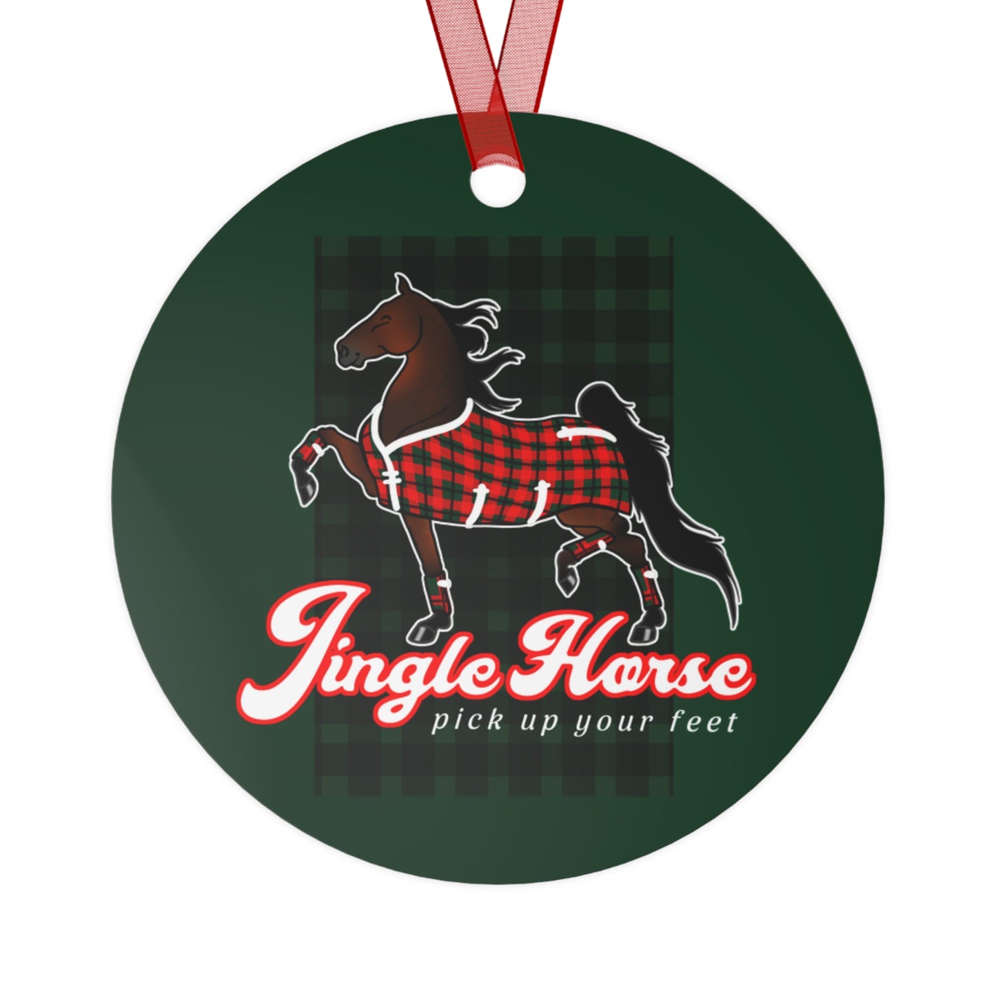 Morgan Jingle Horse Metal Ornament