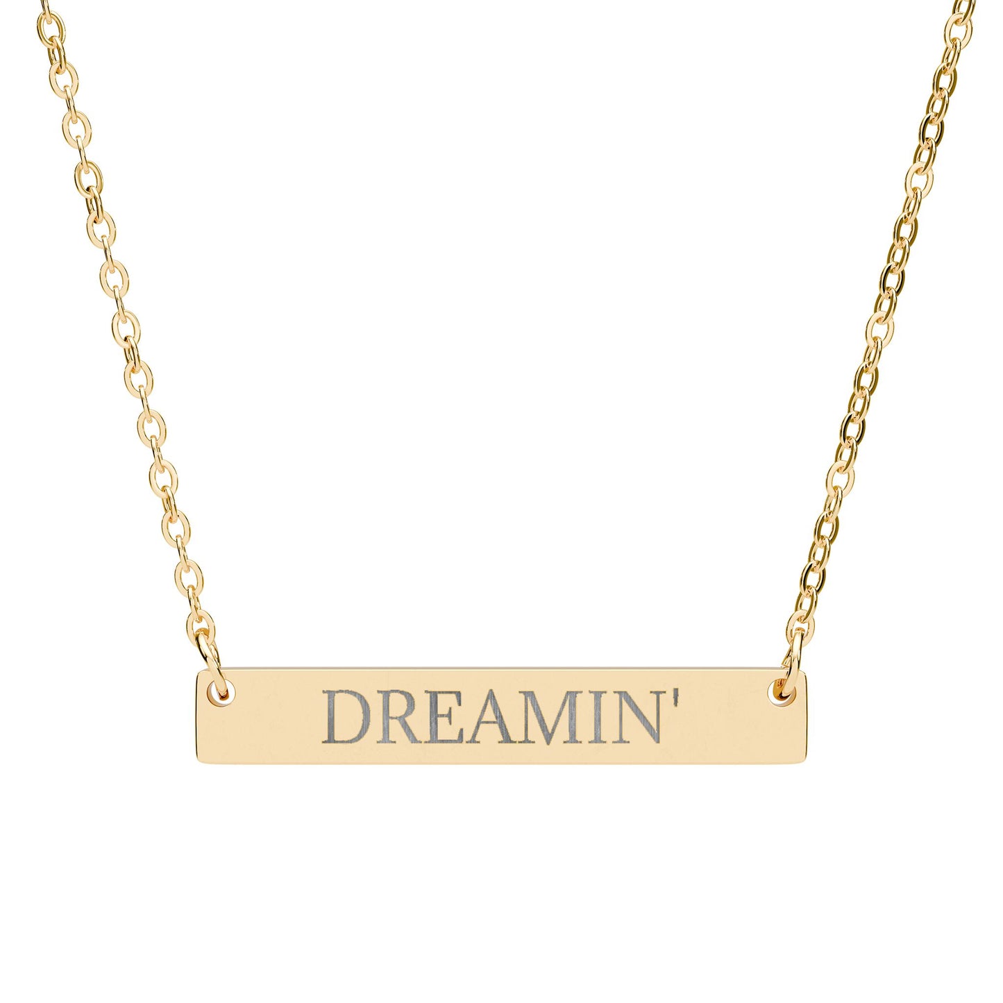 DREAMIN' - THE NAMEPLATE NECKLACE