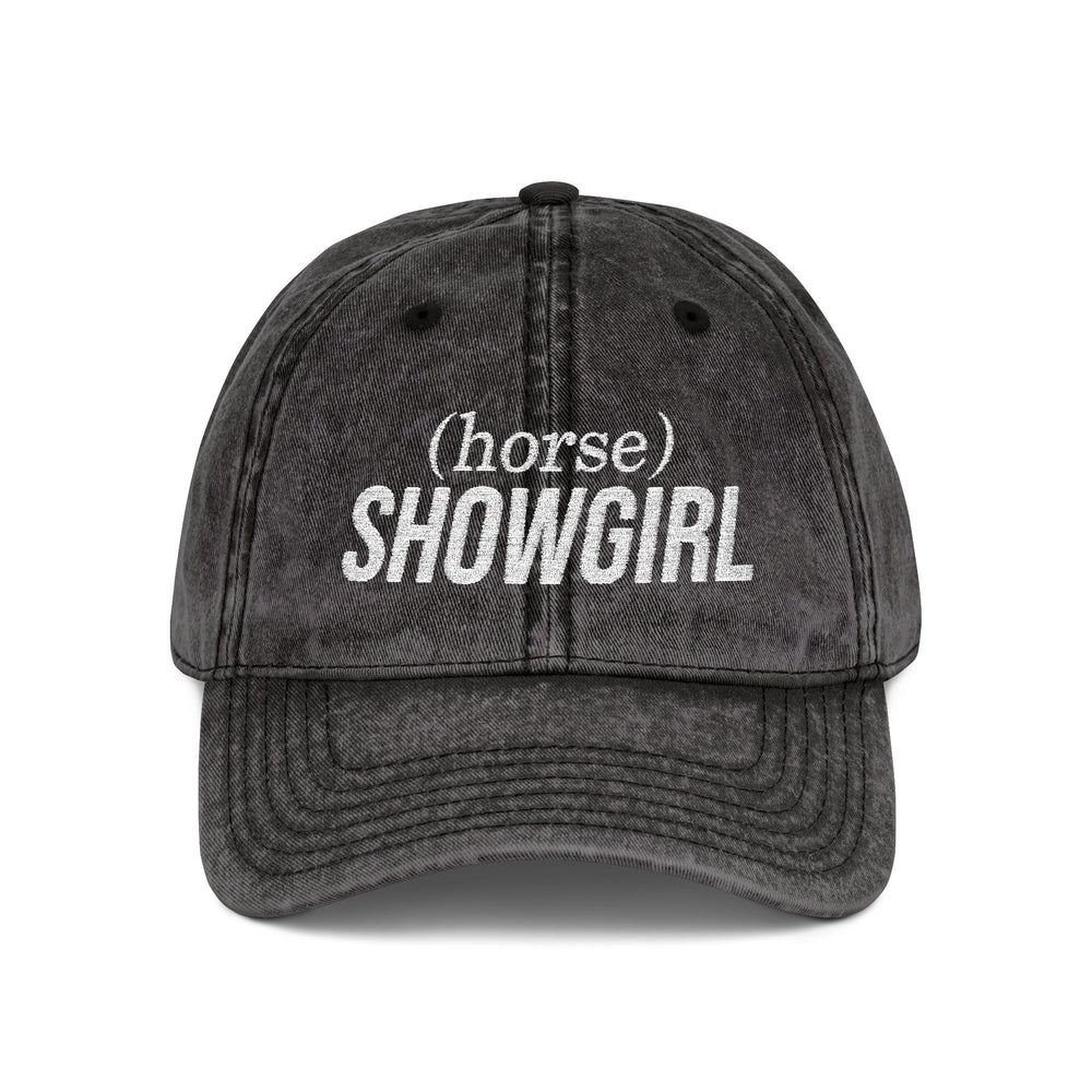 Vintage Embroidered Hat - (horse) SHOWGIRL