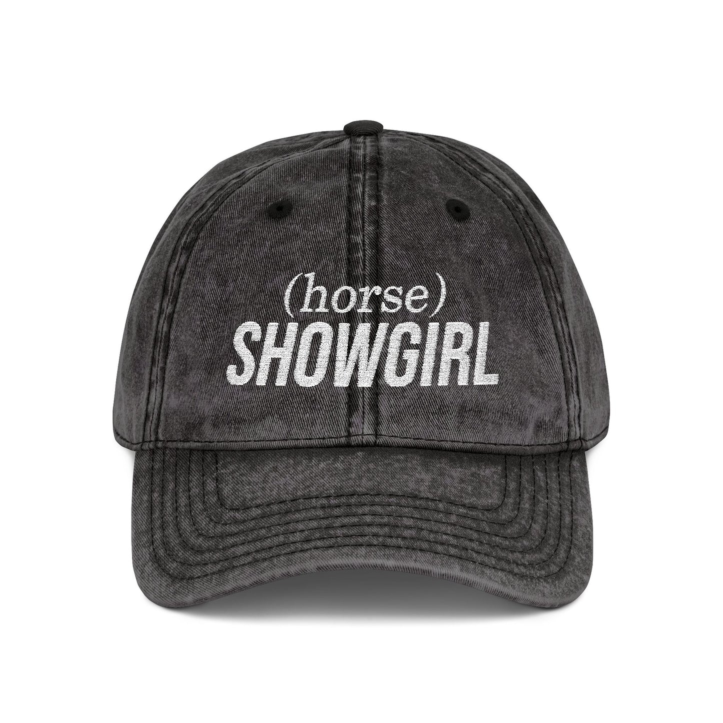 Vintage Embroidered Hat - (horse) SHOWGIRL