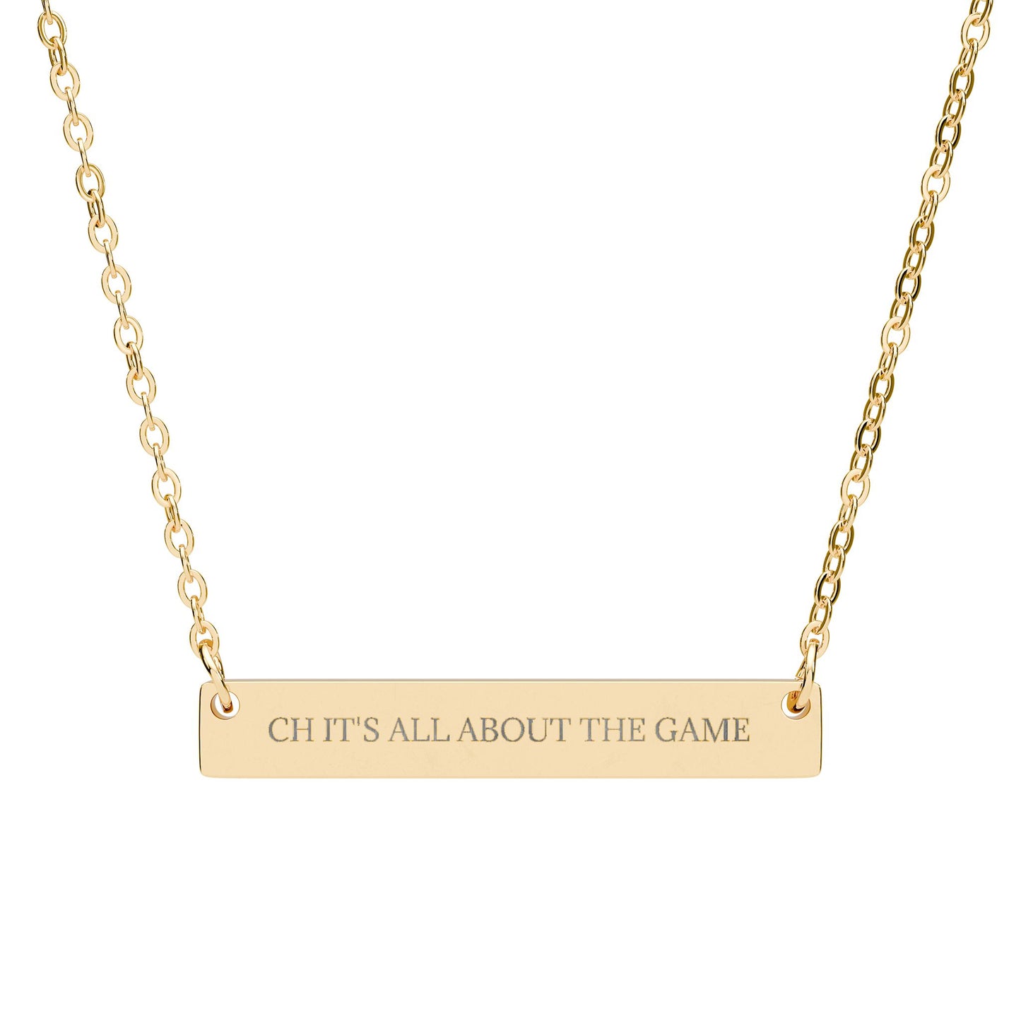 CH IT'S ALL ABOUT THE GAME - THE NAMEPLATE NECKLACE
