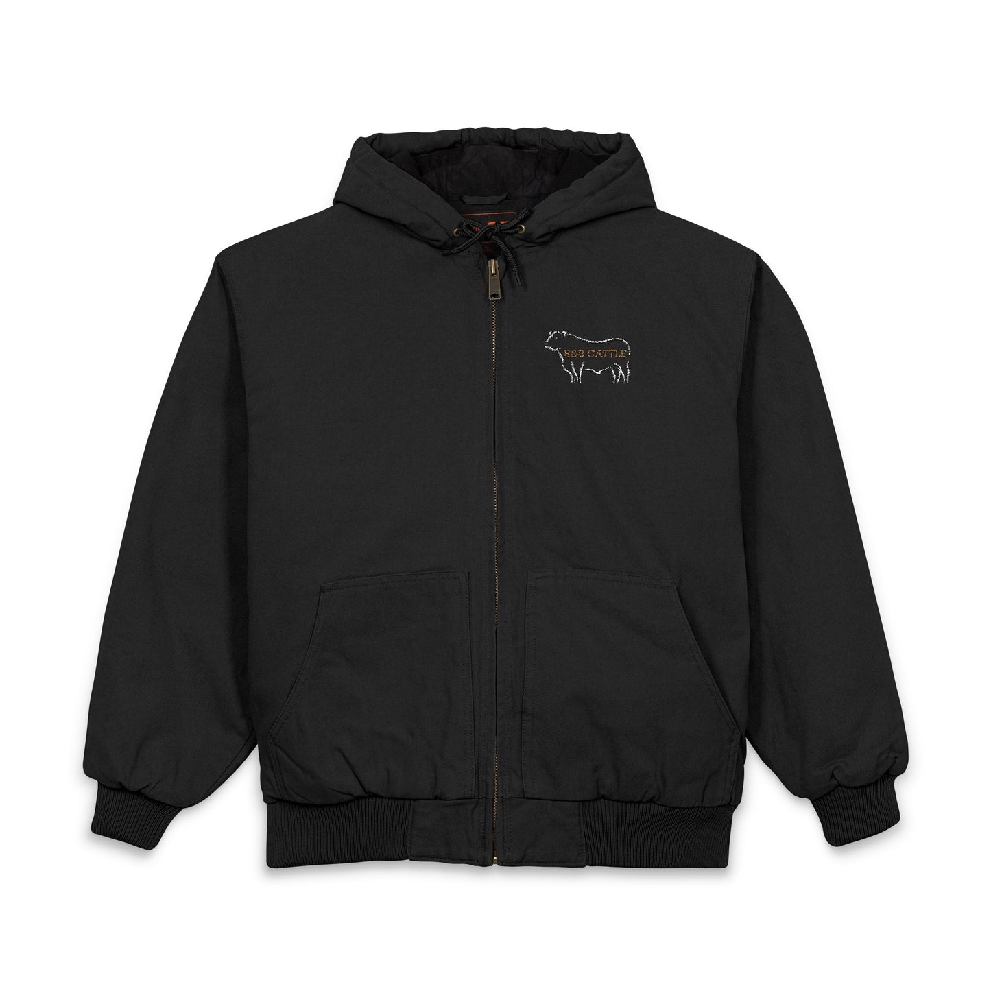 CornerStone® Men's Duck Cloth Hooded Work Jacket (Embroidery)