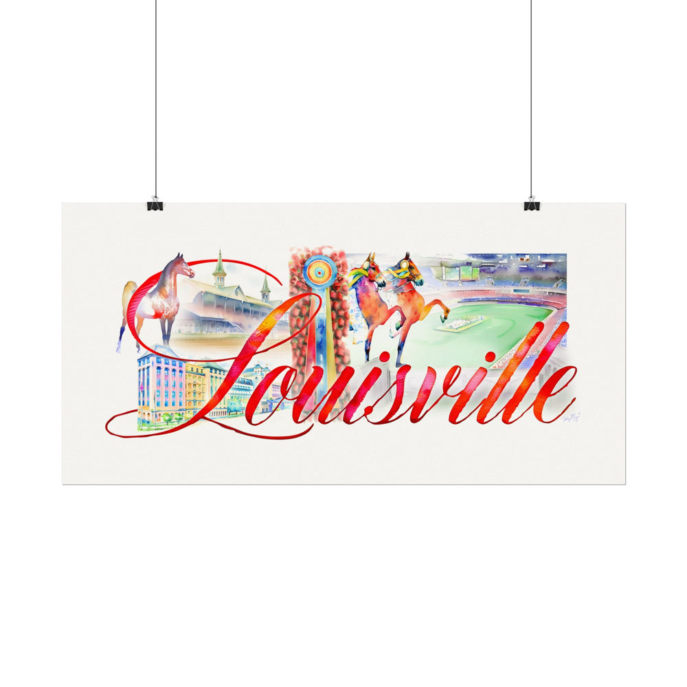 
                  
                    Louisville - Textured Watercolor Matte Print
                  
                