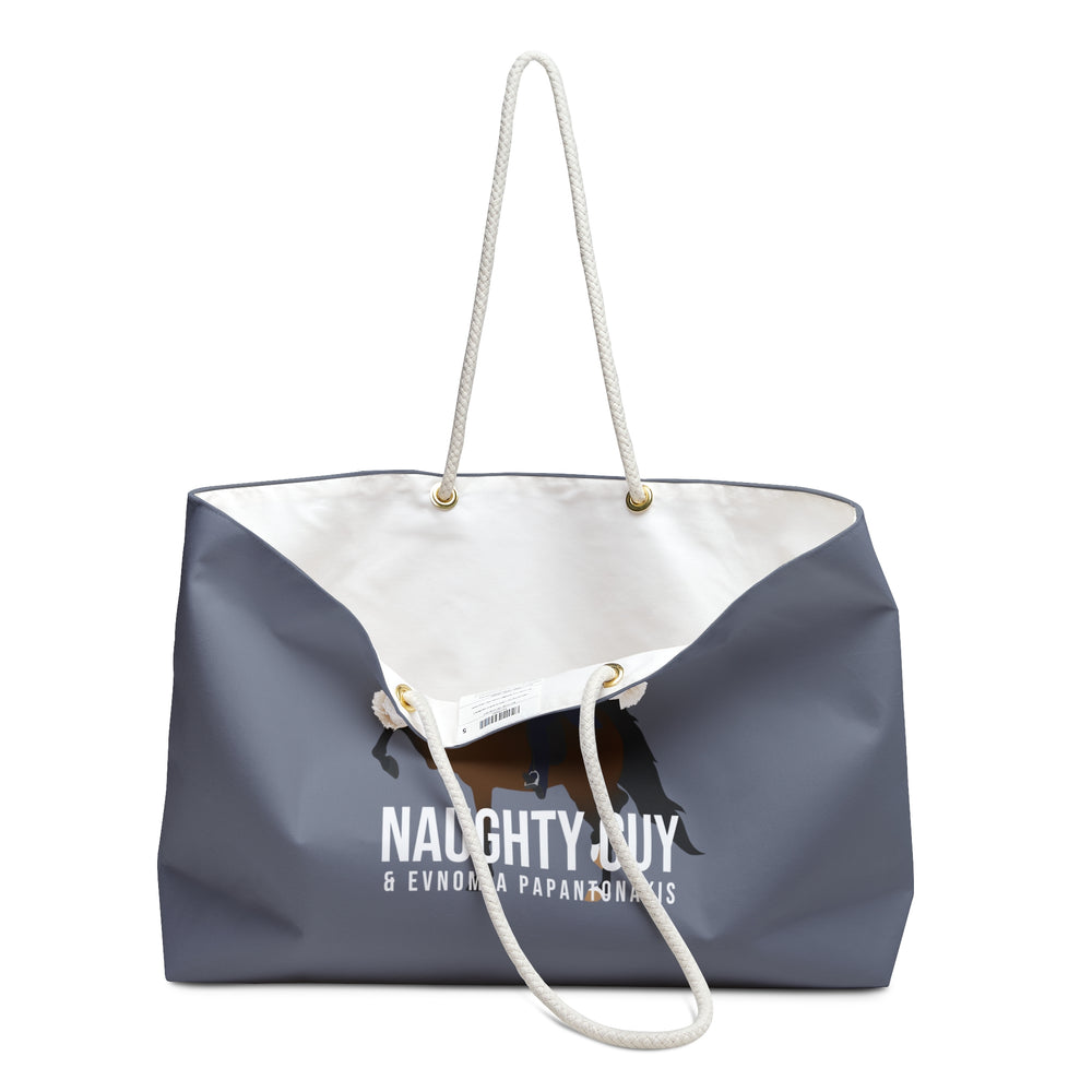 
                  
                    Naughty Guy Weekender Tote
                  
                