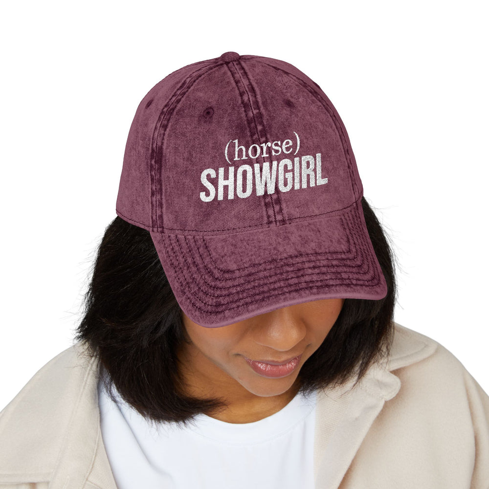 
                  
                    Vintage Embroidered Hat - (horse) SHOWGIRL
                  
                