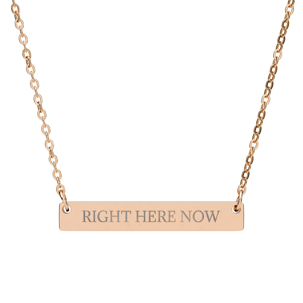 RIGHT HERE NOW - THE NAMEPLATE NECKLACE
