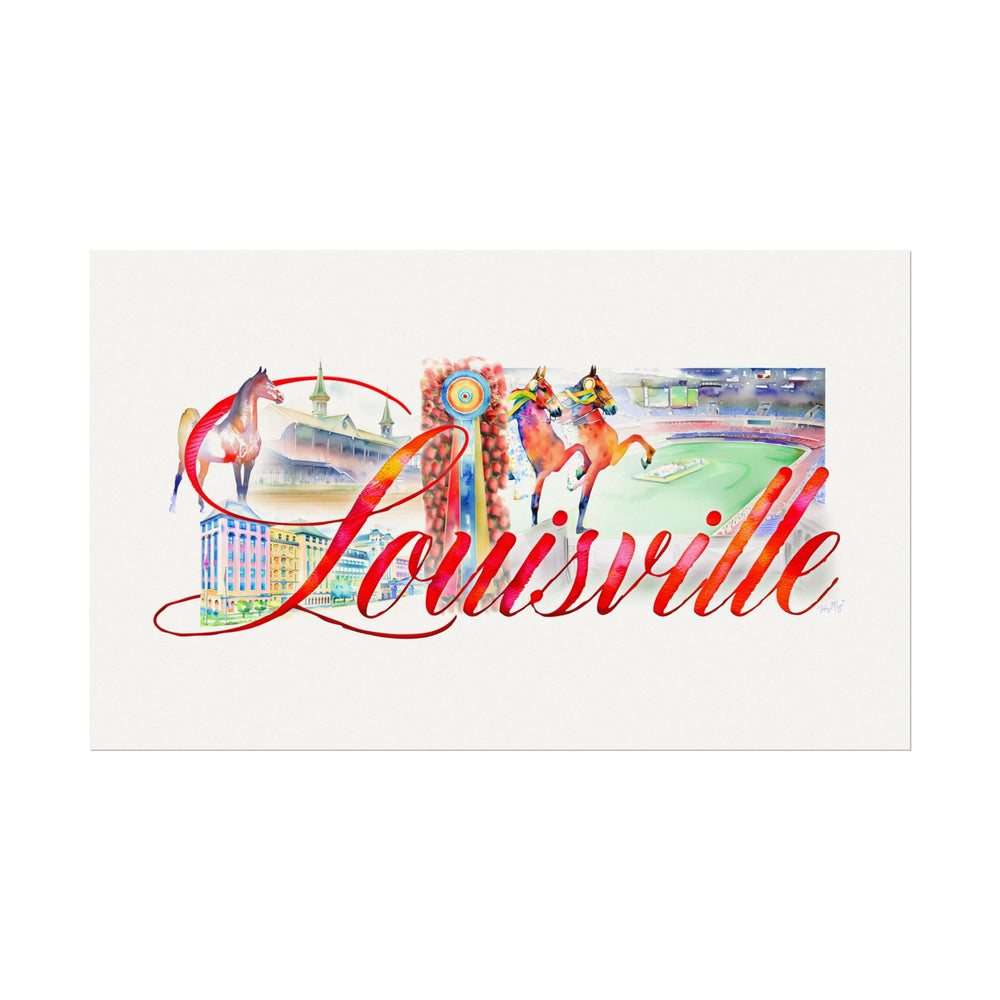 
                  
                    Louisville - Textured Watercolor Matte Print
                  
                