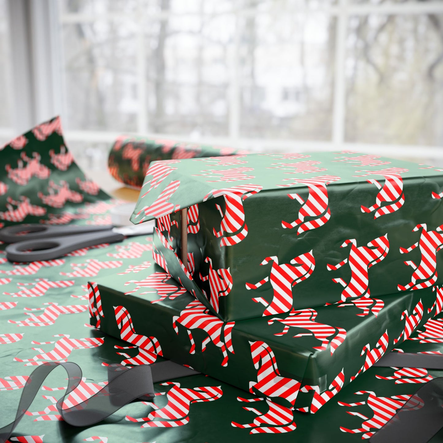 Saddlethreads Candycane Logo Wrapping Paper - 30" x 180"