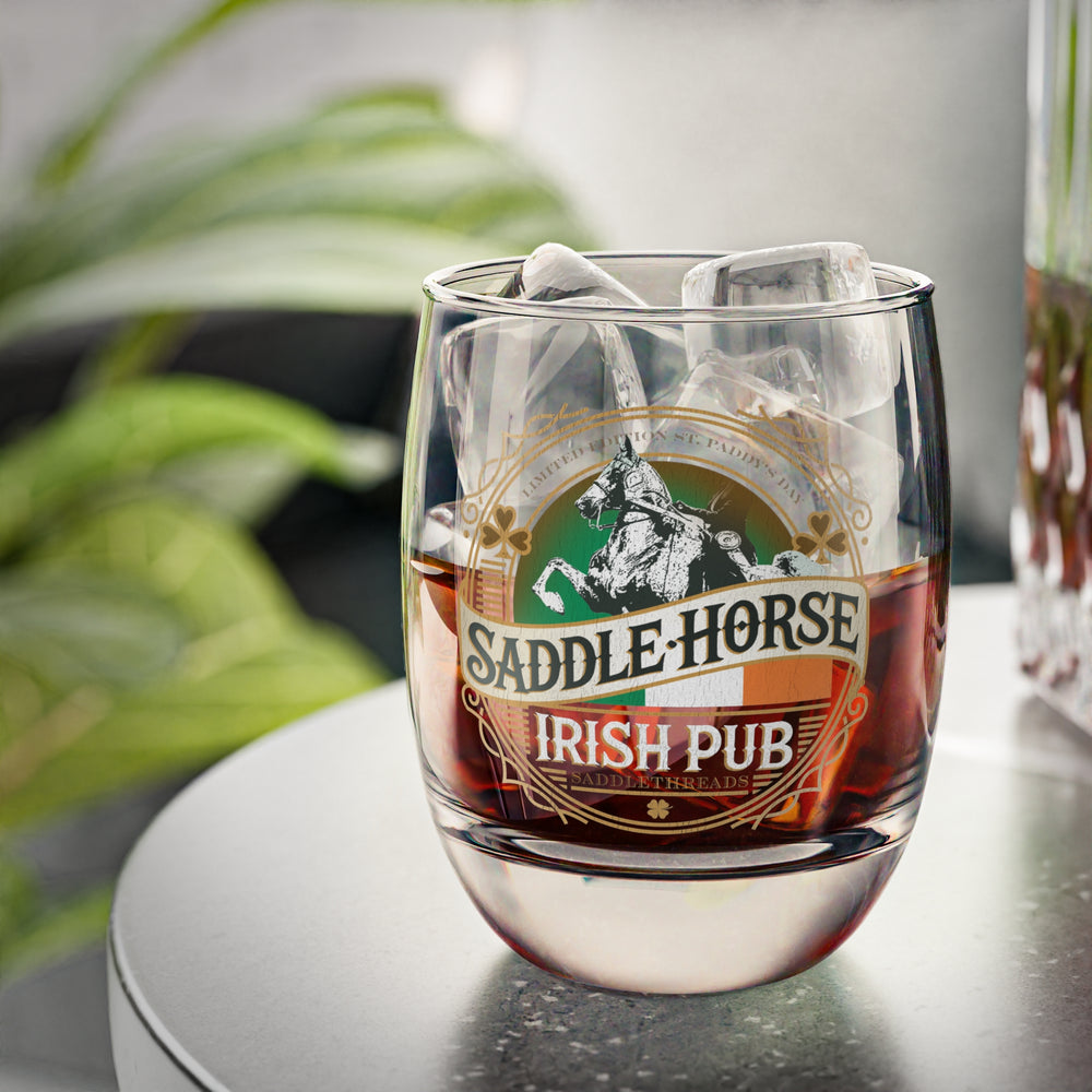 The Saddle Horse Pub - Limited Edition St. Paddy's Rounded Whiskey Glass