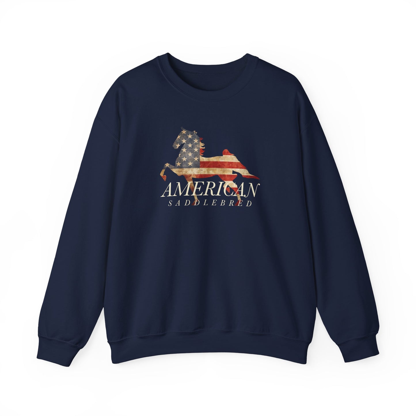 Saddlebred Old Glory Unisex Heavy Blend™ Crewneck Sweatshirt