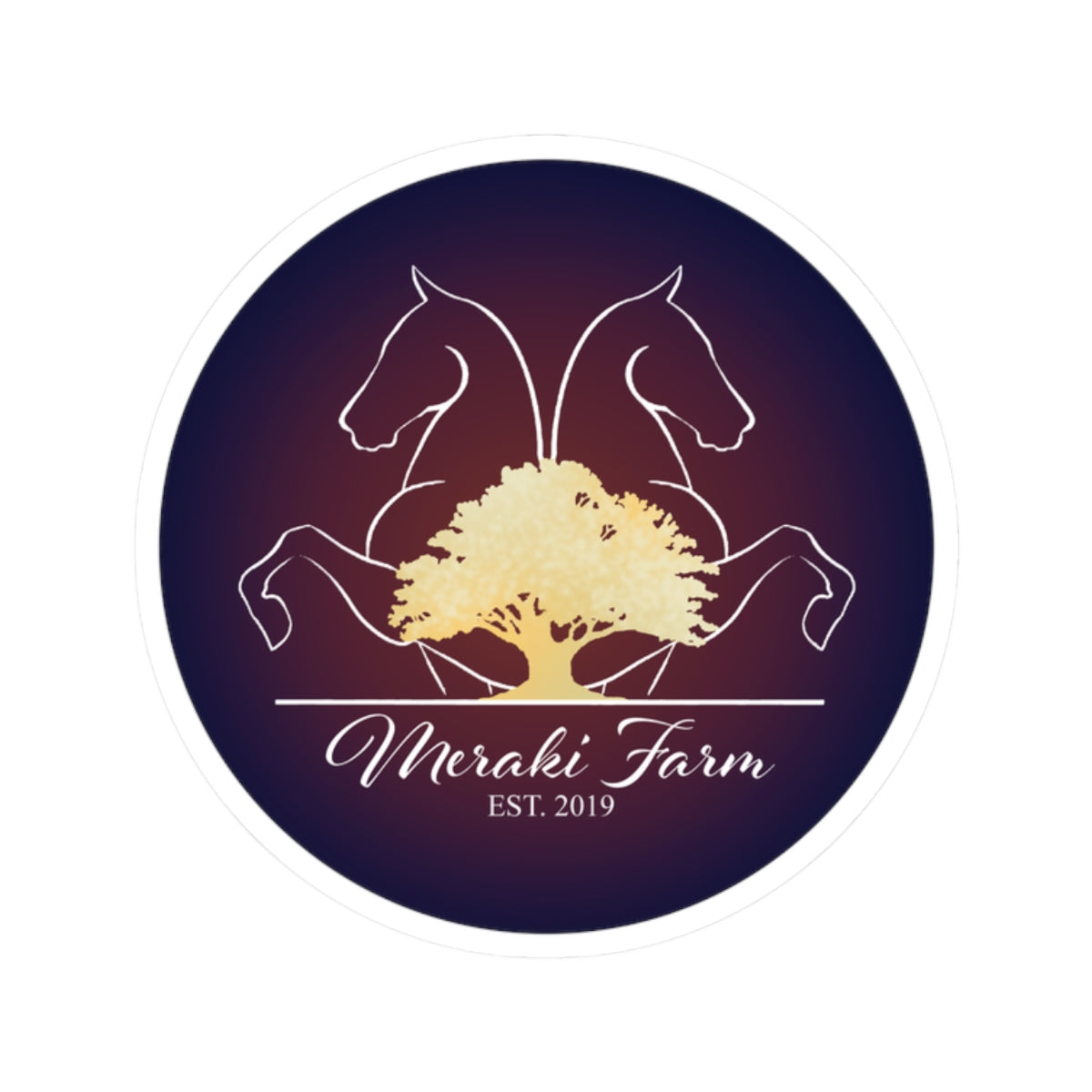 Stickers - 2 sizes, clear or white trim