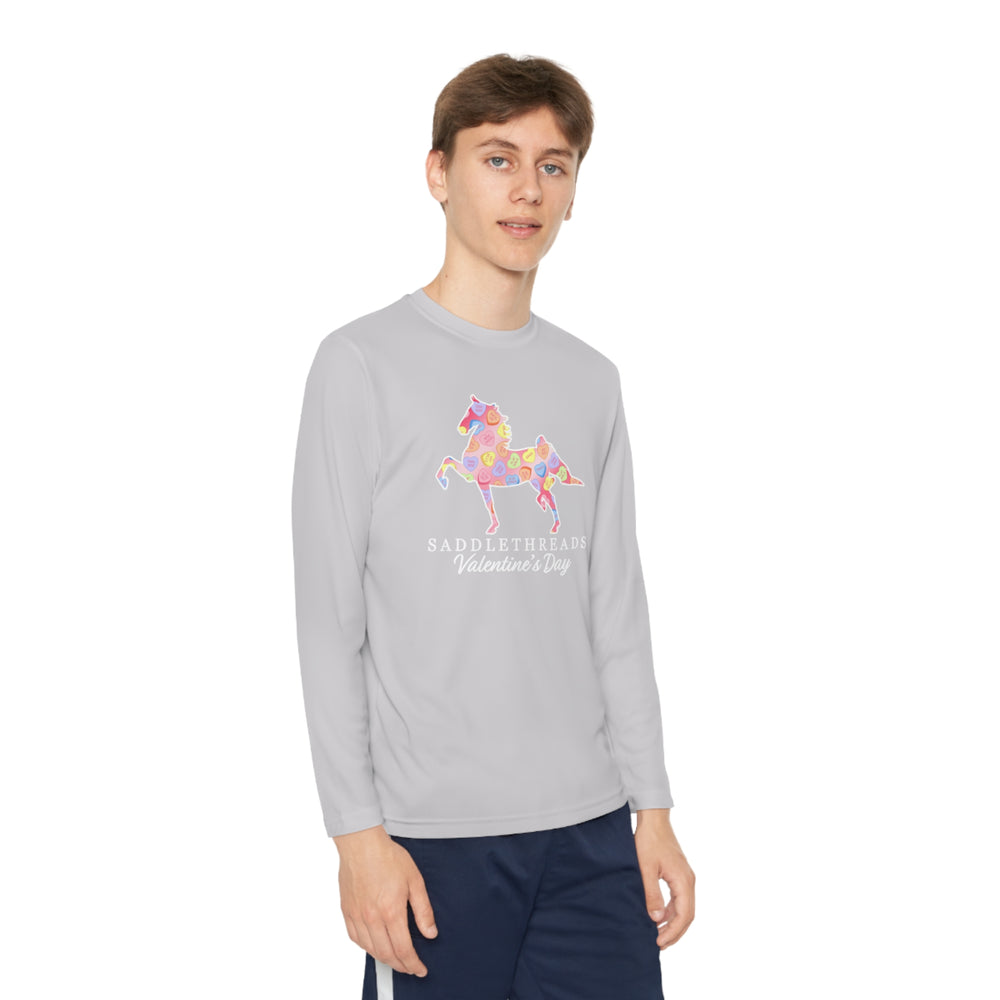 
                  
                    Valentine's Day Youth Long Sleeve Competitor Tee
                  
                